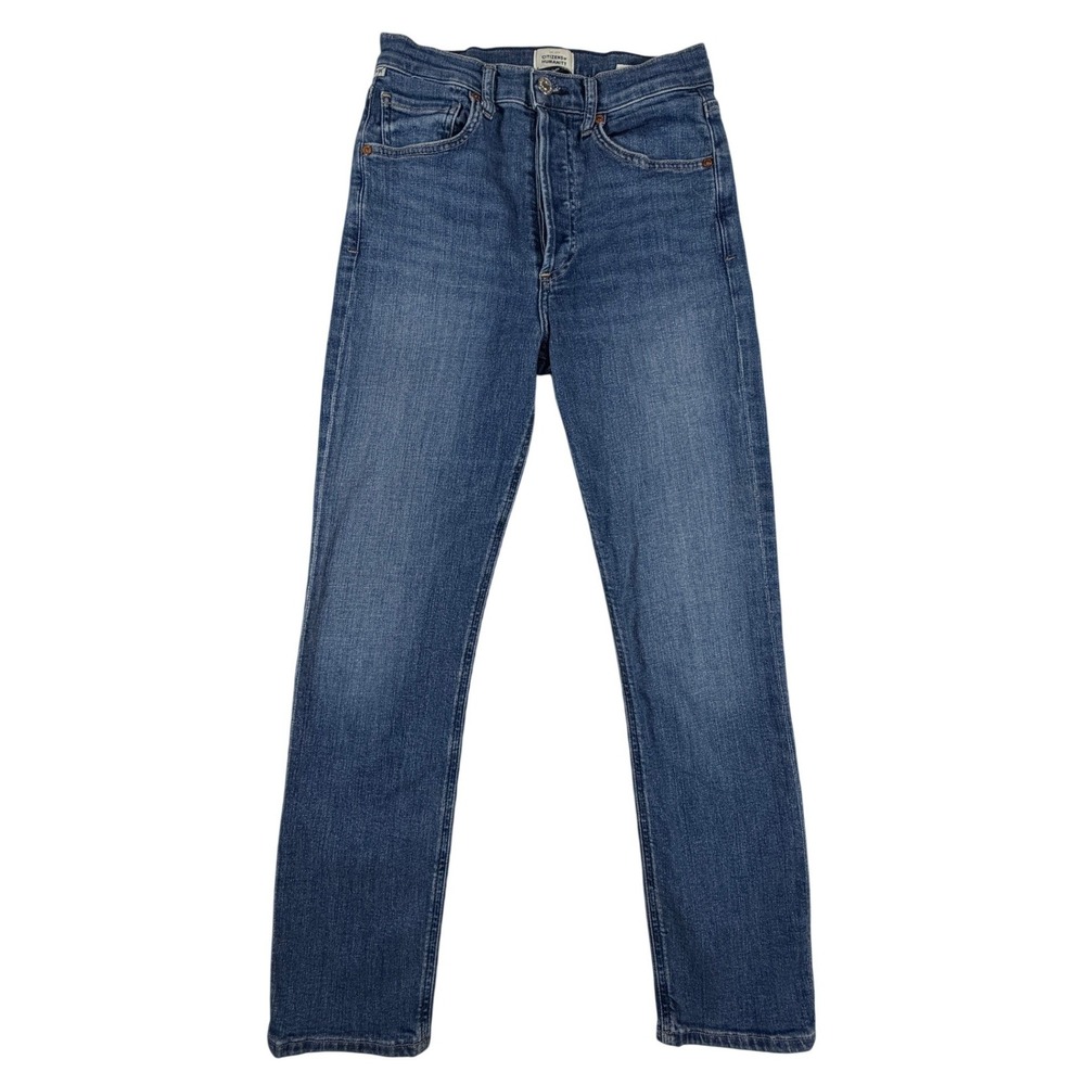 Citizens of Humanity Jolene High Rise Slim Straight Jeans Blue Size 26 X 25‎